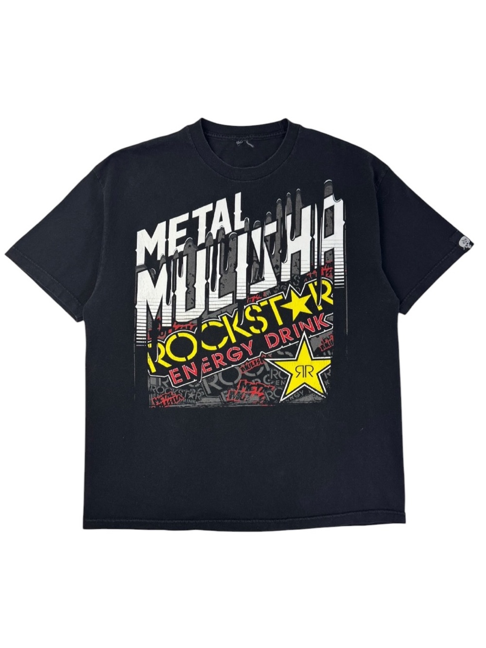 Vintage Y2K 2000s Metal Mulisha x Rockstar Energy Drink Promo Moto-X T-Shirt